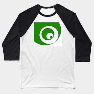 Abstract pattern - green and white. Baseball T-Shirt